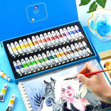 AOOKMIYA 18/36 Color Watercolor Paint Set Art School Gouache Paint 5ml Tubular Beginners Kids Students Hand Painted Art Supplies AOOKMIYA.COM