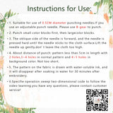 AOOKMIYA DIY Craft Punch Needle Embroidery Kits Sewing Kit Needlework Cross Stitch for Beginner Magic Pock Pen Set Home Painting Decor