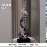 Family Feng Shui Decoration Ornament Senior Sense Living Room Entry Hotel Art Sculpture Decoration Home Decor