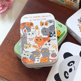 AOOKMIYA Portable Palette Watercolor Paint Repackaging Iron Box Paint Storage Box Nail Art Paint Tray Student Travel Art Supplies