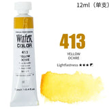 AOOKMIYA Korea Shinhan 30 Color Transparent Watercolor Paint 12ml Tube Beginner Entry Watercolor Nail Aquarelas Art Supplies
