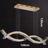 Modern home decoration salon lamps for living room smart crystal Pendant lights dining room indoor lighting