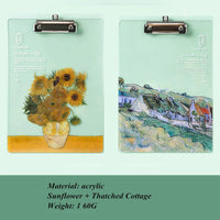 Transparent acrylic board clip Wallet Binder High-value Folder Board Test Paper Storage Artifact Students Exam Pad Writing Board