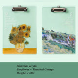 Transparent acrylic board clip Wallet Binder High-value Folder Board Test Paper Storage Artifact Students Exam Pad Writing Board