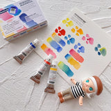 AOOKMIYA Schmincke Master Watercolor Paint Subpackage Six Primary Color Set Solid Watercolor Portable Paint Box Art Supplies