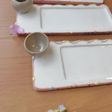 AOOKMIYA Ceramic Watercolor Painting  Palette, Handmade Hand-painted  AOOKMIYA.COM