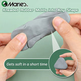 AOOKMIYA Marie's 2/4/6pcs Grey Plasticity Erasers Kneaded Rubber for Blend, Highlight, Shade, Smooth, Sketching, Drawing for Adults