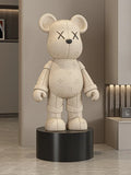 Cream Style Violent Bear Floor-standing Ornaments Living Room TV Cabinet Home Decoration High-end Doll Decorations