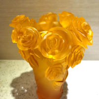 AOOKMIYA Exquisite Crafts 30CM Crystal Coloured Glaze Censers Home Gifts Glass Vases Aromatherapy Ornaments Home Decoration Accessories