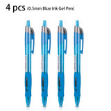 Deli 4/8pcs 0.5mm Black Red Blue Dark Blue Ink Gel Pen Office Supplies Signing Pen School Student Supplies Stationery Gift