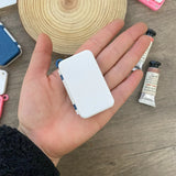 AOOKMIYA Mini Portable Watercolor Palette Empty Foldable 12-Gate Paint Box Student Travel Painting Sketch Paint Plate Art Supplies