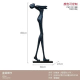 Hotel Lobby Large Figure Floor Ornaments Sales Office Model Room Window Abstract Art Soft Decoration Sculpture