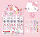 24pcs Sanrio Hello Kitty Gel Pen Cute St Pen Tip Low Center Of Gravity Quick-Drying Pen Student Stationery Gift Wholesale