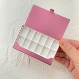 AOOKMIYA Portable Palette Ultra-thin Business Card Holder Watercolor Box 12/24/36 Grid Paint Tray Artist Travel Painting Supplies