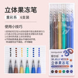 198/6 PCS Drawing Highlighter Morandi Gel Pen Student Diary Scrapbook Painting DIY Gel Pen Office School Supplies Stationery