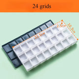 AOOKMIYA Art Paint Box 10/24/36/48 Grid Soft Cover Sealed Moisturizing Oil Paint Storage Watercolor Palette Acrylic Paints Tray