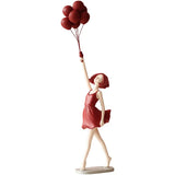 AOOKMIYA ART+ Creative Gifts Luxury Creative Balloon Girl Decoration for Home Figure Sculpture Statue Living Room Bedroom Desk Ornaments Craft Christmas Gift