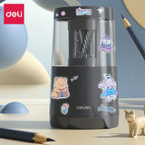 AOOKMIYA Deli Electric Pencil Sharpener Creative Automatic Pencil Sharpener Quick Sharpenning Office Stationery Study Supplies