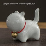 Ceramic Cat Pen Pavilion Ornament  Pen Holder Ceramic Creative Desktop Decorations Birthday Gifts for Boys and Girls  Penholder