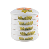 AOOKMIYA New Five-layer Covered Ceramic Palette Chinese Painting Pigment Watercolor Palette Calligraphy Ink Cartridge Art Supplies