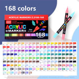 168 120 240 Colors Acrylic Paint Pens Set Marker Pen Markers Artist Rock Painting Glass Ceramic Fabric DIY Card Art suppliers