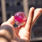 AOOKMIYA Fantasy Colorful Glass Star Ball Luminous Planet Astronomy Planets Ball Fantastic Style Home Decoration Cosmic Model Xmas Gift