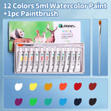 AOOKMIYA Marie's 12/18/24 Colors Watercolor Paint Set,5ml/Tubes for Paper,DIY,Painting for Artists,Hobbyists,Painting Lovers