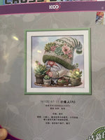 AOOKMIYA 11CT Printed On Canvas Room Cross Stitch DIY Set Chinese Counted Pattern Kit Home Needlework Embroidery