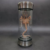 AOOKMIYA Alien Glow Jar Xenomorph Specimen Facehugger Embryo Glass Jar Movie Prop Replica Home Decor Desktop Crafts Sculpture Decoration