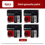 MIYA HIMI Jelly Pigment Single 30ml Gouache Pigment 56 Colors Beginners Try Supplement Replacement Training Art Gouache Pigment