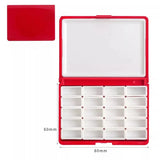AOOKMIYA Empty Watercolor Paint Palette 12/24 Grid Watercolor Packaging Box Portable Paint Storage Box Travel Painting Art Supplies