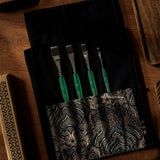 Art Painting Materials Jade Series Squirrel Hair Calligraphy Brush Bionic Sable Hair Watercolor Paint Pointed Flat Tip Brush