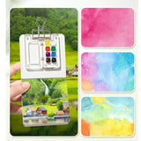 18/15 Style Color Box Mini Watercolor Pigment Packaging Box Acrylic Material Exquisite and Compact Portable and Portable