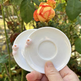 Ceramic Palette for Art Students Art Supplies Portable Sketching Paint Palette School Calligraphy Ink Disk  Paint Palette