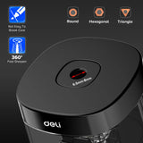 AOOKMIYA Deli Electric & Battery Pencil Sharpener, Automatic with Adjustable Thickness