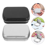 2pcs Watercolor Storage Box Paint Palette Portable Metal Mixing Tray Travel Case Compartments Lightweight Easy for Artists