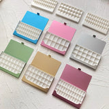 AOOKMIYA Portable Palette Ultra-thin Business Card Holder Watercolor Box 12/24/36 Grid Paint Tray Artist Travel Painting Supplies