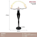 Hotel Lobby Large Figure Floor Ornaments Sales Office Model Room Window Abstract Art Soft Decoration Sculpture