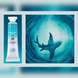 AOOKMIYA 2022 New Color Russian White Night Precipitation Color 15 Color Watercolor Paint White Night Artist-level Painting Art Supplies
