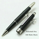Limited Edition Msk-163 Ultra Matte Black MB Rollerball High Quality Gel Ballpoint Fountain Pens Office School Serial Number