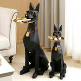 Artistic Large Dog Sculpture 102CM Home Decor Gentleman Pet Statue Living Room Centerpiece Decoración Hogar Buddha Statue