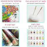 AOOKMIYA DIY Landscape Printed Pattern Cross Stitch Set Needlework Embroidery Kit For Beginner Handmade Sewing Art Craft Kits Home Decor