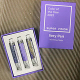 AOOKMIYA SUPER VISION NEW Pearlescent Layered Color Watercolor Paint 3-color Set Mica Periwinkle Blue Popular Color Artist Art Supplies