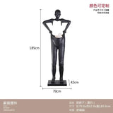 Hotel Lobby Large Figure Floor Ornaments Sales Office Model Room Window Abstract Art Soft Decoration Sculpture