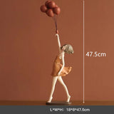 AOOKMIYA ART+ Creative Gifts Luxury Creative Balloon Girl Decoration for Home Figure Sculpture Statue Living Room Bedroom Desk Ornaments Craft Christmas Gift