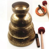 Nepal Handmade Brass Singing Bowl Meditative Buddhist Supplies Chakra Yoga Sound Bowl Percussion Musical Instrument Singing Bowl