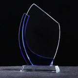 AOOKMIYA Customized Transparent Crystal Trophy, Five-Star, Creative Awards Ceremony, Competition Event, Craft Gift, Home Decorations, 1Pc