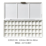 AOOKMIYA 24/48 Grid Empty Watercolor Paint Packaging Box with Color Palette for Student Sketching Portable Aquarela Painting Art Supplies