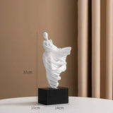 Figure Sculpture Portrait Sculpture Resin Sculptur Art Senior Statue Living Room Home Decor Office Desk Minimalist Art Ornaments