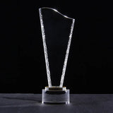 AOOKMIYA Customized Transparent Crystal Trophy, Five-Star, Creative Awards Ceremony, Competition Event, Craft Gift, Home Decorations, 1Pc